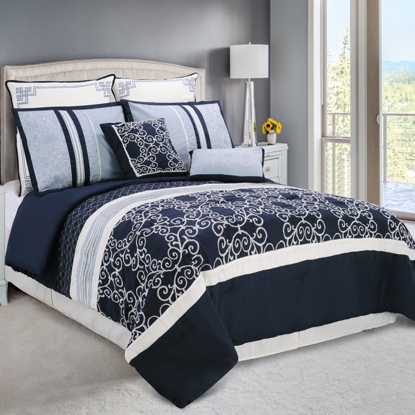 Superior Clarissa 8 Piece Embroidered Comforter Set