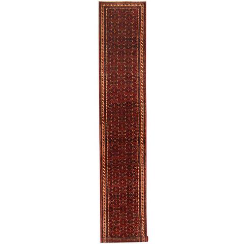 HERAT ORIENTAL Handmade One-of-a-Kind Hamadan Wool Runner (Iran) - 2'10 x 16'1