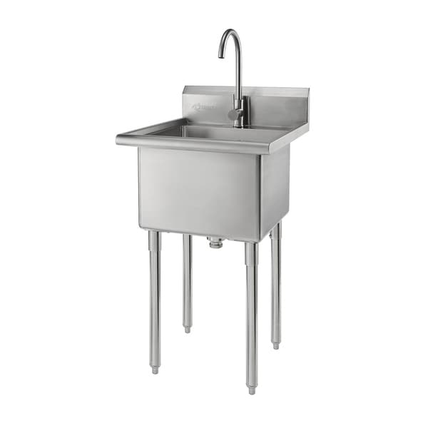 JJZXD Laundry Tub Balcony Household Stainless Steel Laundry Sink with Washboard One-Piece Large Made Kitchen Sink