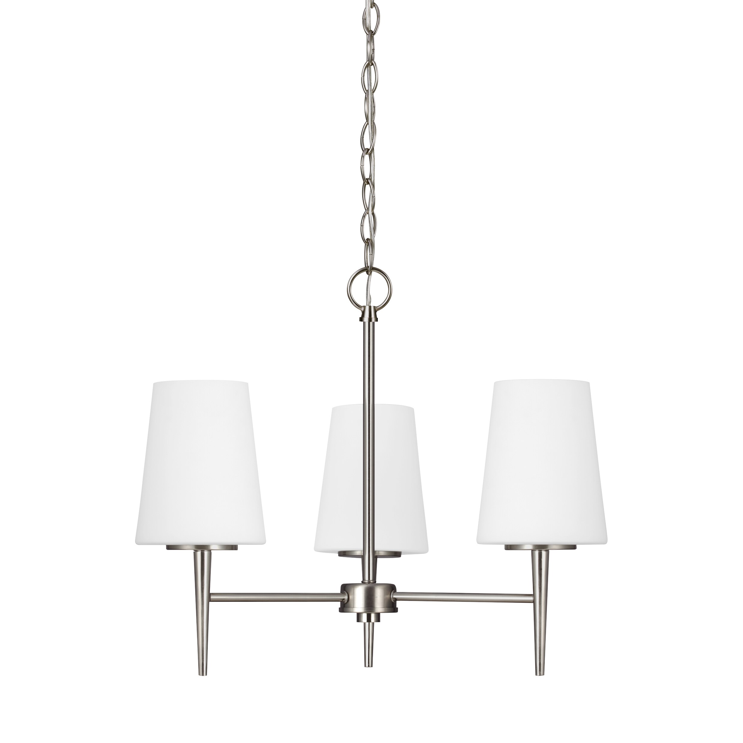 Sea Gull Driscoll 3 Light Brushed Nickel Chandelier (Three Light Chandelier) - Chandeliers For Bedrooms by Overstock.com