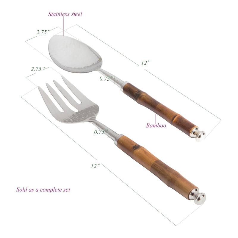 Flanagan Bamboo Serving Utensils (Set of 2)