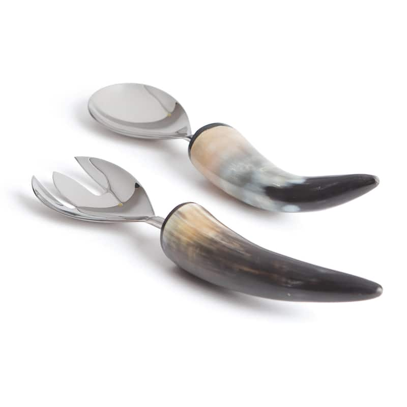 Boyd Polished Horn Serving Utensils (Set of 2)