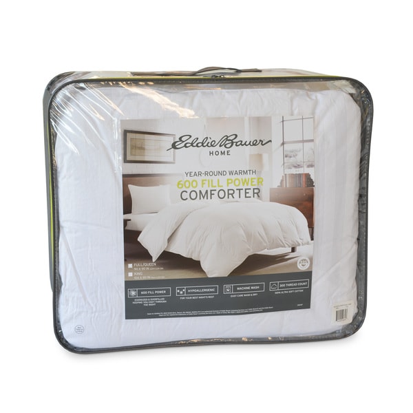 Eddie Bauer 600 Fill Power White Down Medium Warmth Comforter On Sale Bed Bath Beyond 13152909