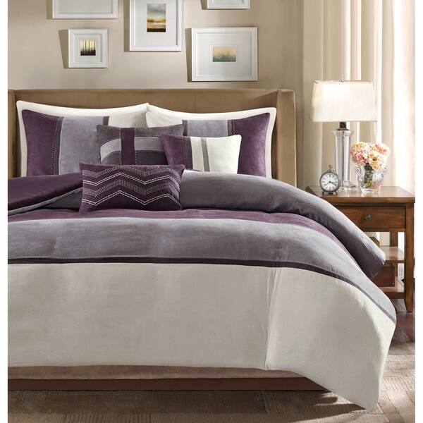 Shop Madison Park Hanover 6 Piece Faux Suede Duvet Set On Sale