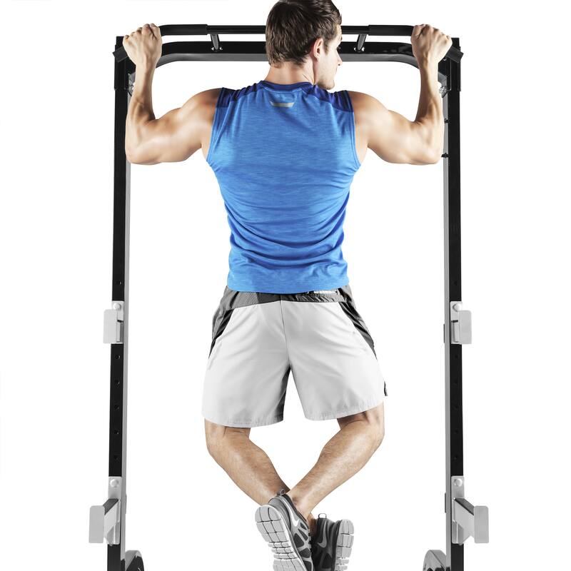 Marcy Black Metal Half Cage Exercise Set