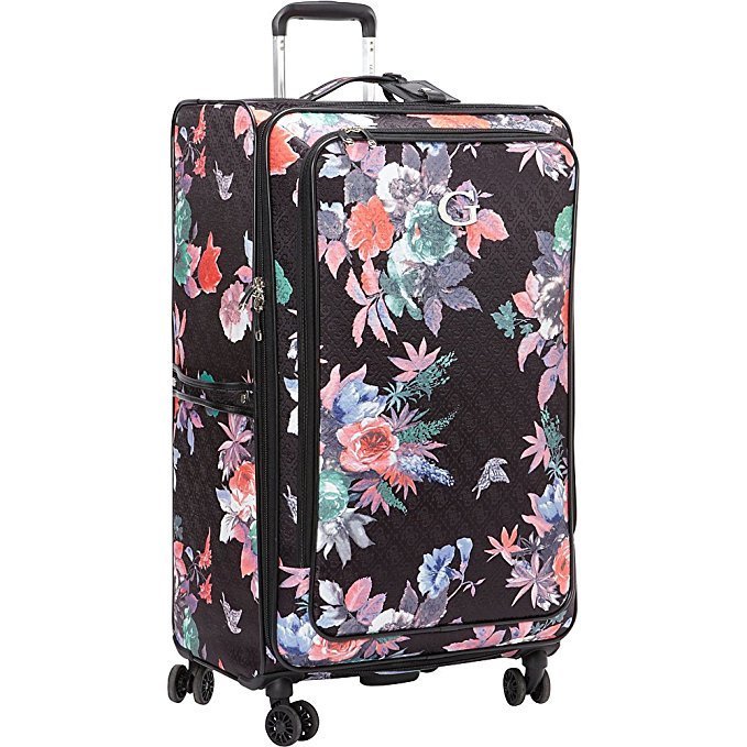 guess black suitcase