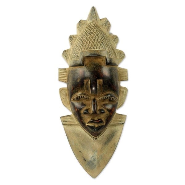 Handmade Festac Queen Idia African Wood Mask (West Africa) - Bed Bath ...