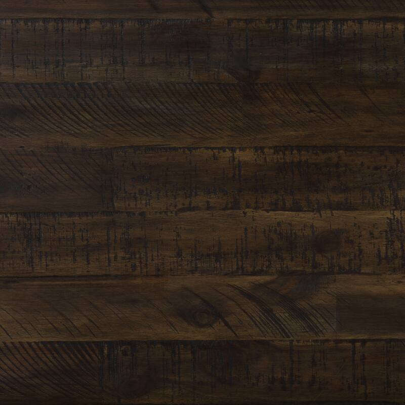 Carbon Loft Edelman Black/Grey Driftwood Bench with Metal Frame