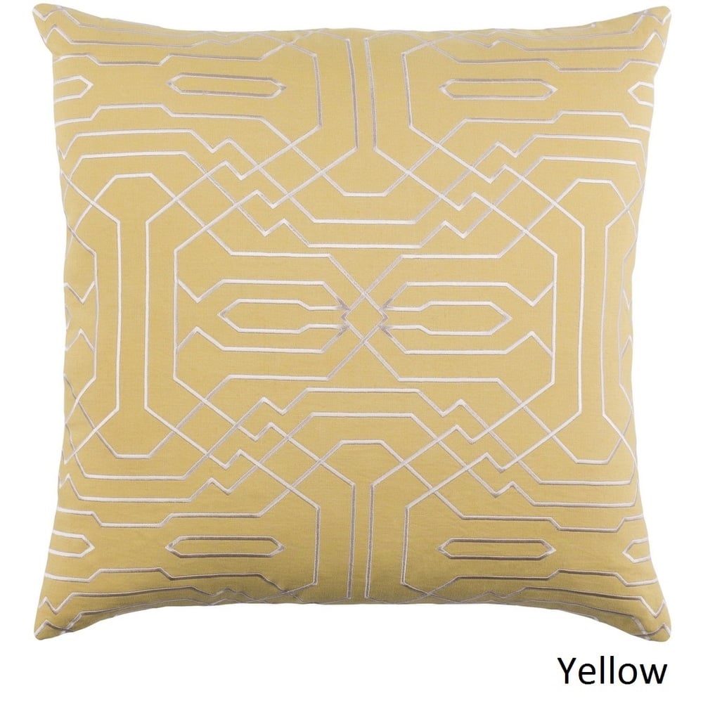 Decorative Stone 22-inch Feather Down or Poly Filled Throw Pillow