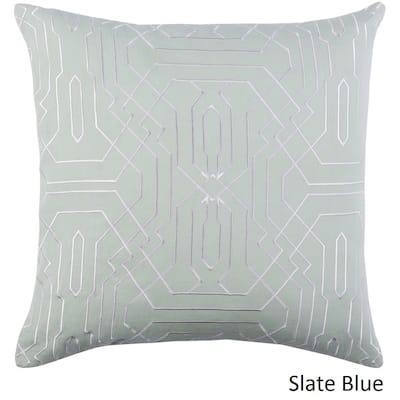 Decorative Stone 22-inch Feather Down or Poly Filled Throw Pillow