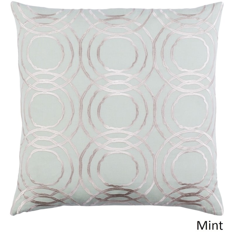 Decorative Steyning 22-inch Feather Down or Poly Filled Throw Pillow
