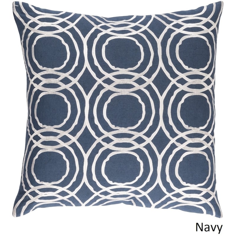 Decorative Steyning 22-inch Feather Down or Poly Filled Throw Pillow