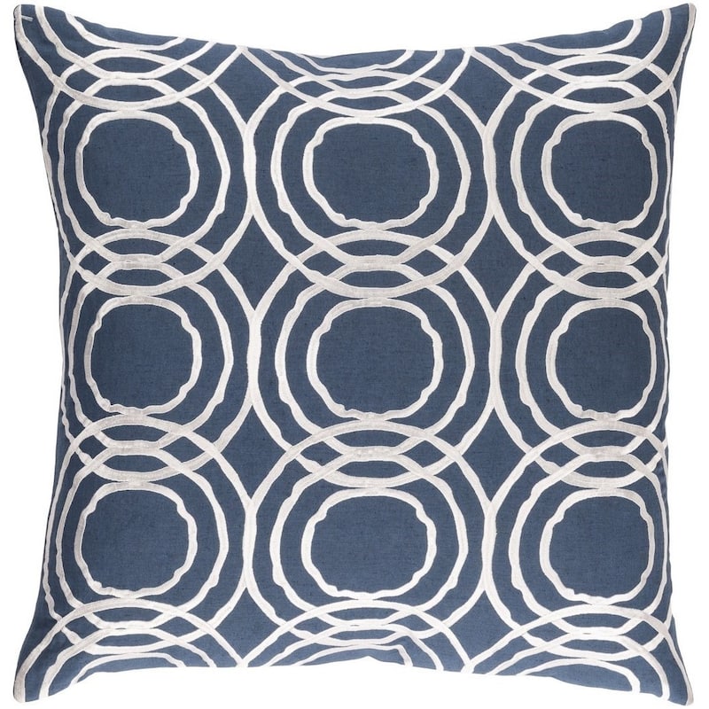 Decorative Steyning 22-inch Feather Down or Poly Filled Throw Pillow