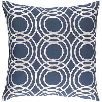 Decorative Steyning 22-inch Feather Down or Poly Filled Throw Pillow