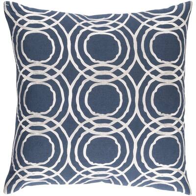 Decorative Steyning 22-inch Feather Down or Poly Filled Throw Pillow