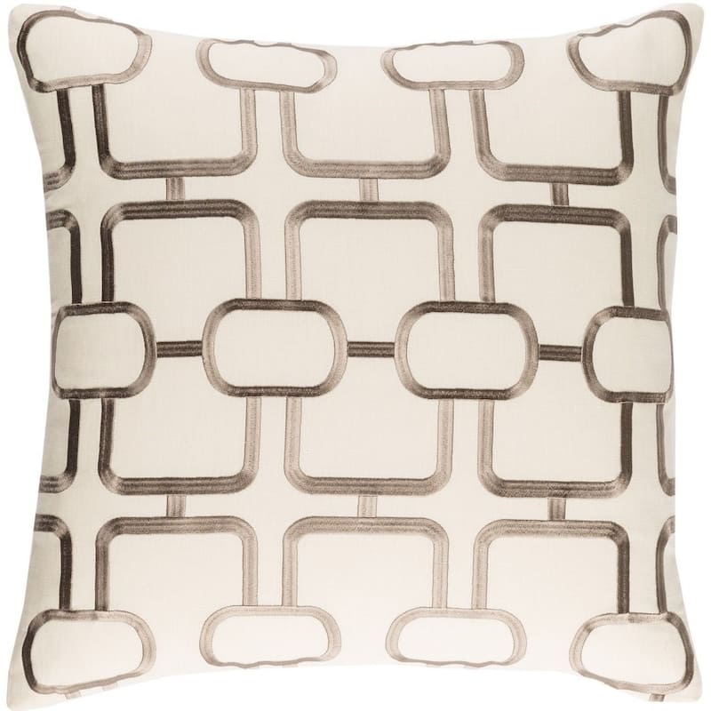 Decorative Stains 22-inch Feather Down or Poly Filled Throw Pillow