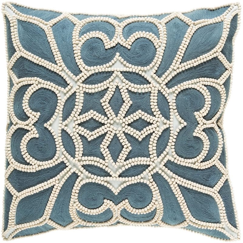 Decorative Soham 22-inch Feather Down or Poly Filled Throw Pillow