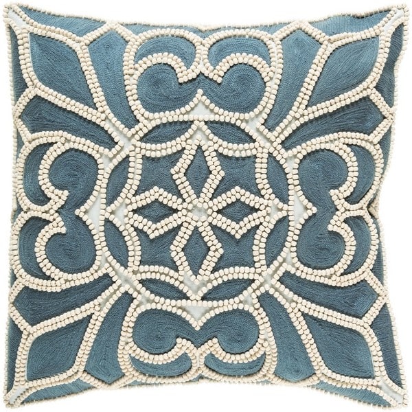 slide 2 of 3, Decorative Soham 22-inch Feather Down or Poly Filled Throw Pillow