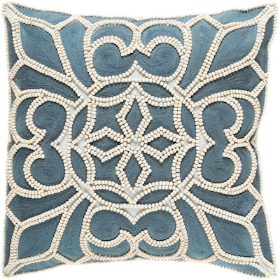 Decorative Soham 22-inch Feather Down or Poly Filled Throw Pillow