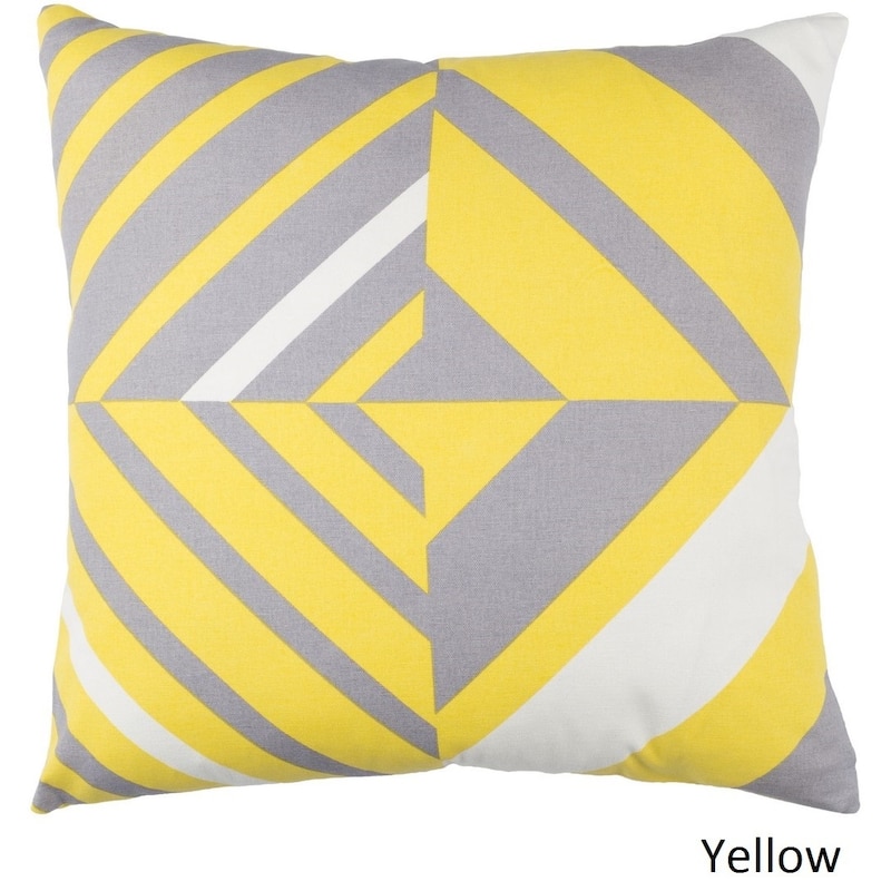 Decorative Wendover 20-inch Feather Down or Poly Filled Throw Pillow