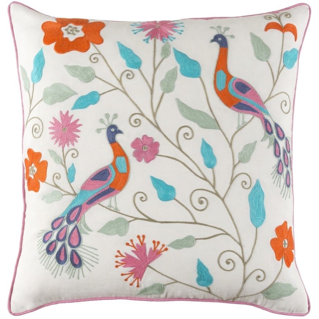 Decorative Villejuif 20-inch Feather Down or Poly Filled Throw Pillow