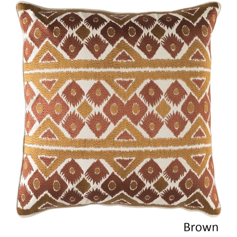 Decorative Sigatoka 20-inch Feather Down or Poly Filled Throw Pillow