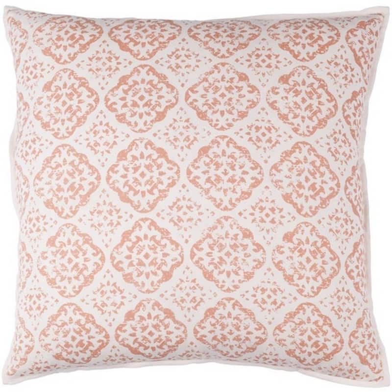 Decorative Villeurbanne 18-inch Feather Down or Poly Filled Throw Pillow