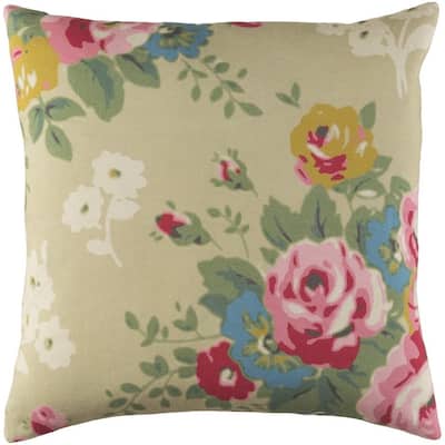 Decorative Ventura 18-inch Feather Down or Poly Filled Throw Pillow