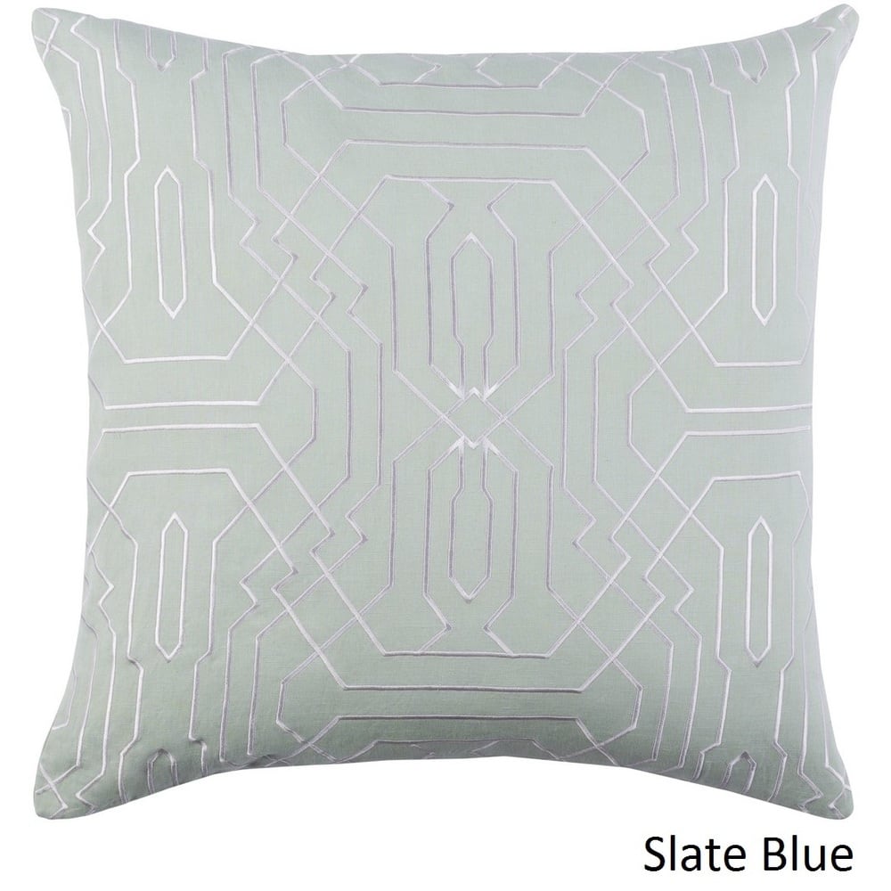 Decorative Stone 18-inch Feather Down or Poly Filled Throw Pillow