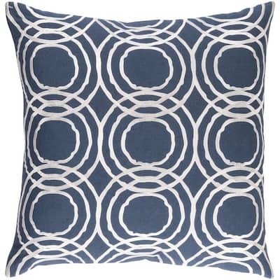 Decorative Steyning 18-inch Feather Down or Poly Filled Throw Pillow