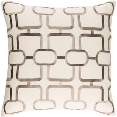 Decorative Stains 20-inch Feather Down or Poly Filled Throw Pillow