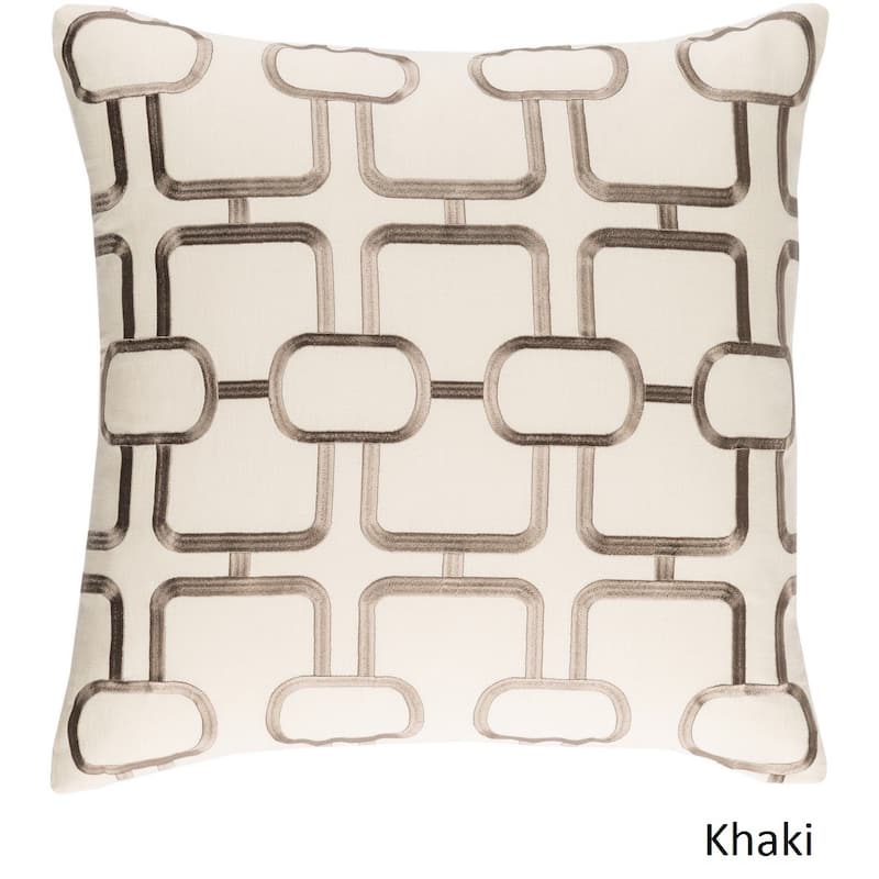 Decorative Stains 20-inch Feather Down or Poly Filled Throw Pillow