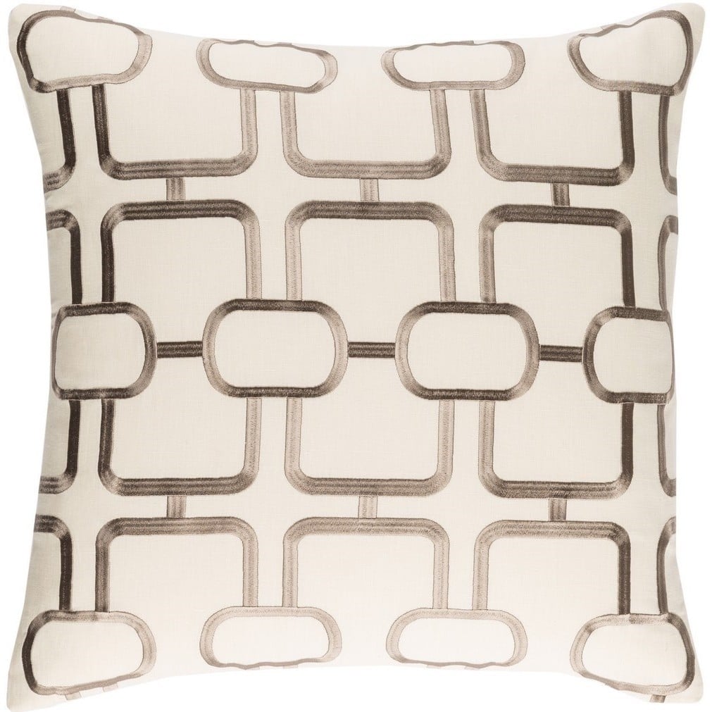 Decorative Stains 18-inch Feather Down or Poly Filled Throw Pillow