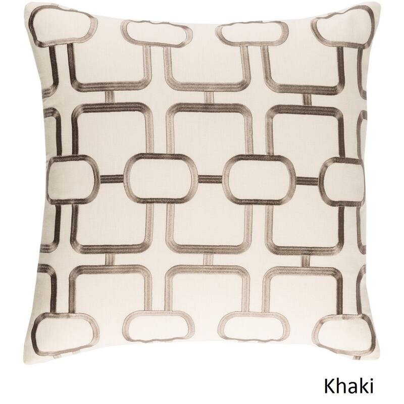Decorative Stains 18-inch Feather Down or Poly Filled Throw Pillow