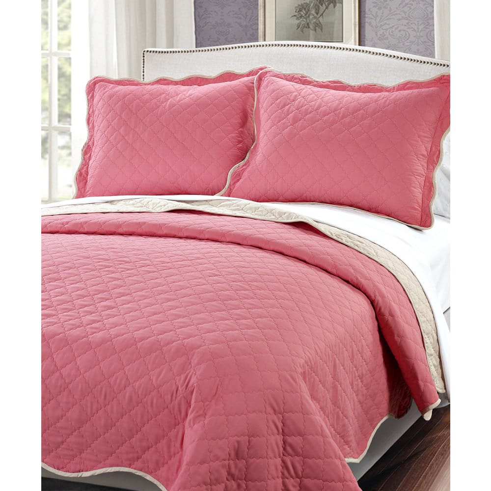 Serenta Reversible Quilted 3-piece Bedspread Set