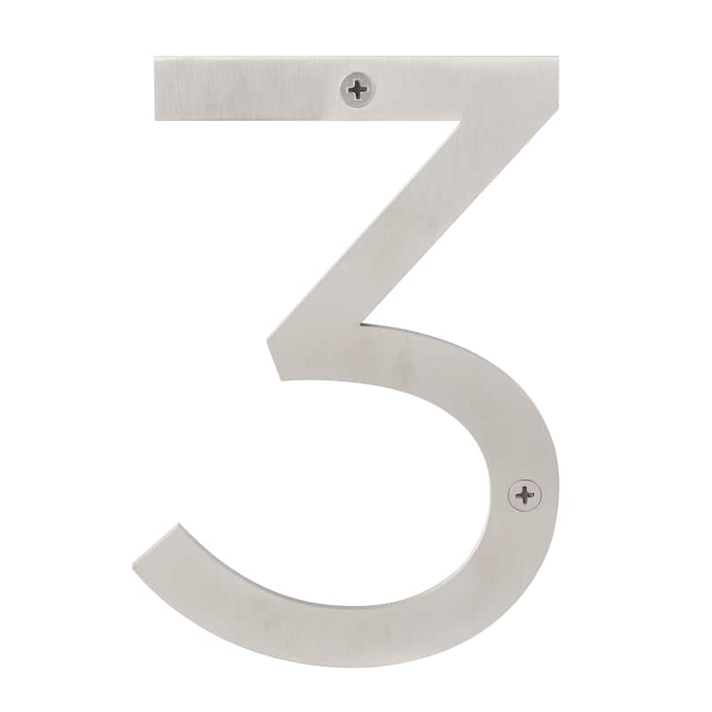 Stainless Steel House Numbers - 6"H