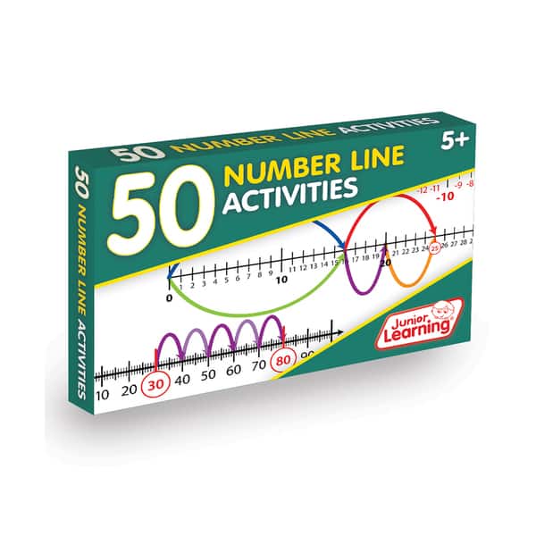 slide 2 of 3, Junior Learning 50 Number Line Activities Learning Set