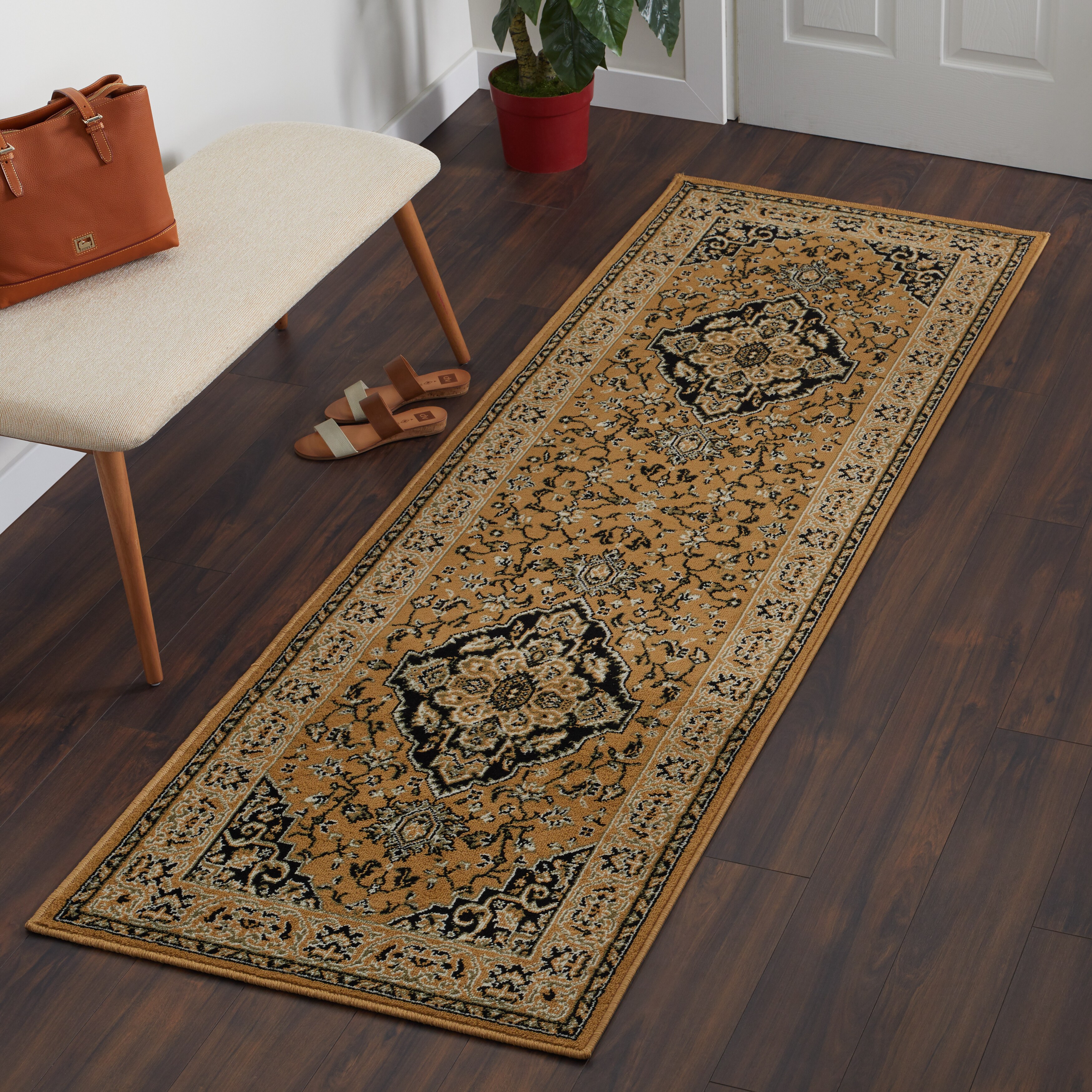 Green 5 x 8 Superior Elegant Glendale Collection Area Rug