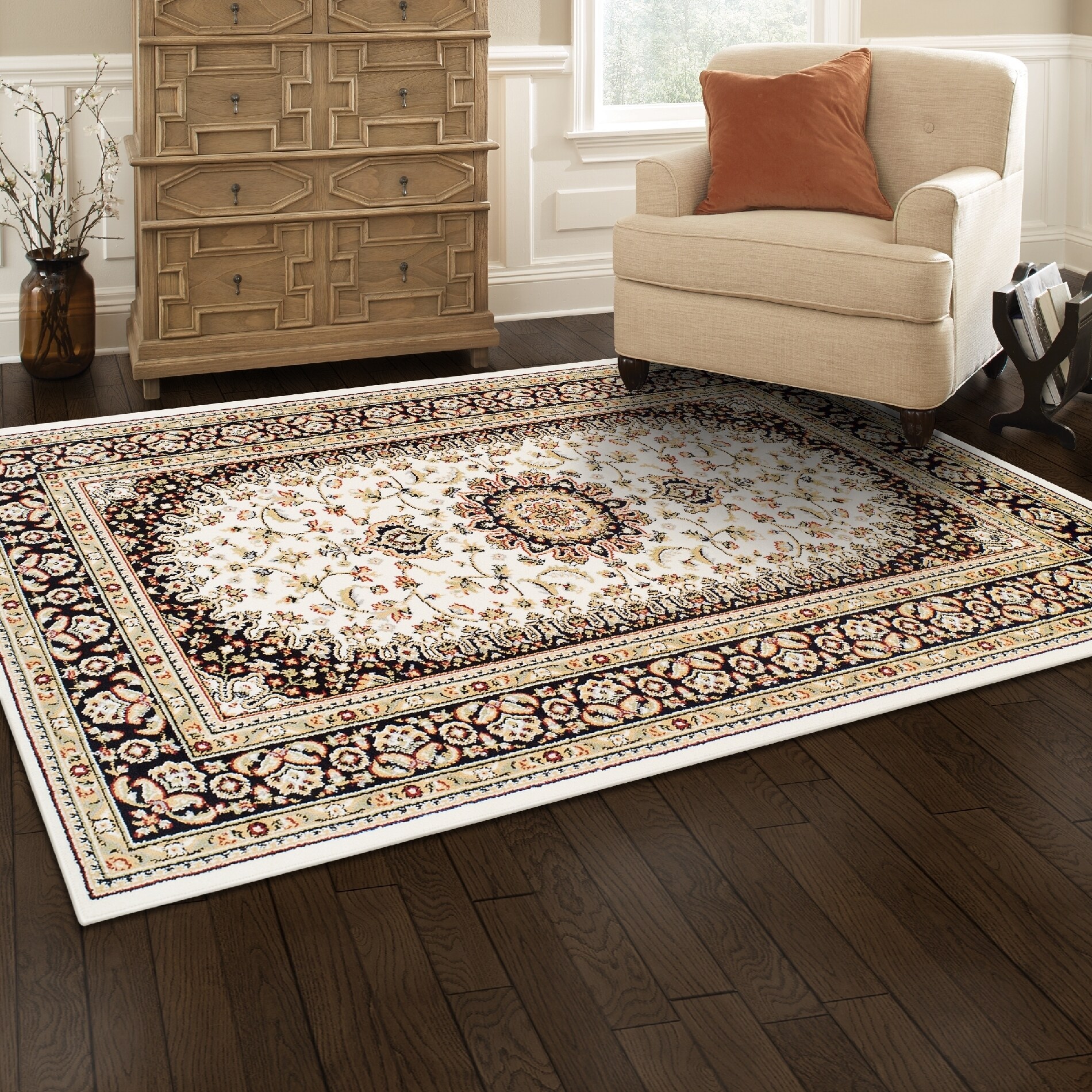 Green 5 x 8 Superior Elegant Glendale Collection Area Rug
