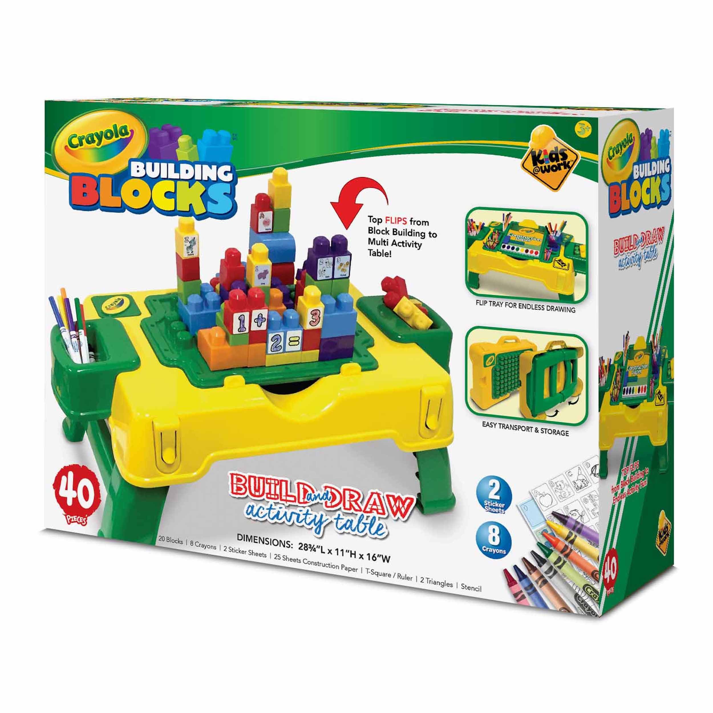 crayola building blocks table