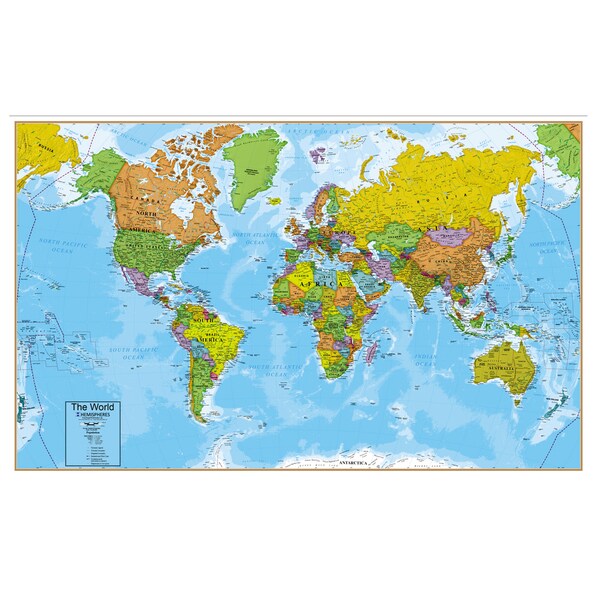 World 32 Inch Wall Chart with Interactive App