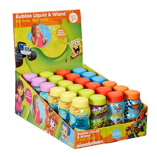 24 Pack Nickelodeon 4 oz Bubbles with Wands
