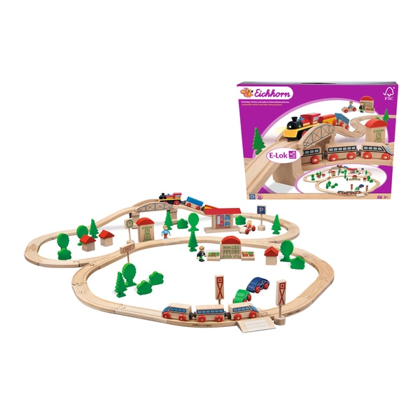 eichhorn wooden toy farm set