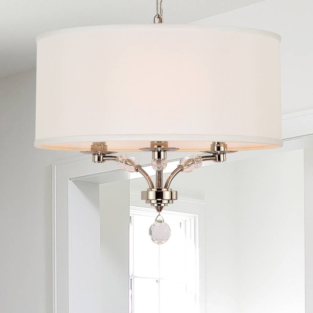 3-light Polished Nickel Mini Chandelier - Silver - Chandeliers For Bedrooms by Overstock.com