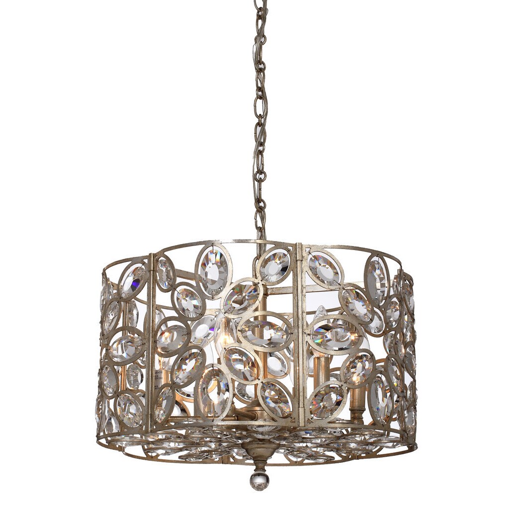 Crystorama Sterling Collection 6-light Distressed Twilight Chandelier - Chandeliers For Bedrooms by Overstock.com