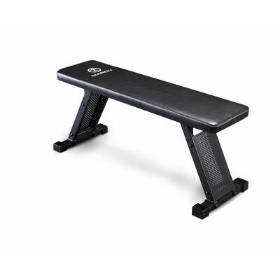 Marcy Black Steel Flat Bench