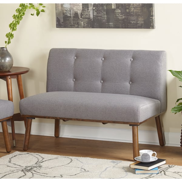 slide 1 of 12, Simple Living Playmate Loveseat Grey