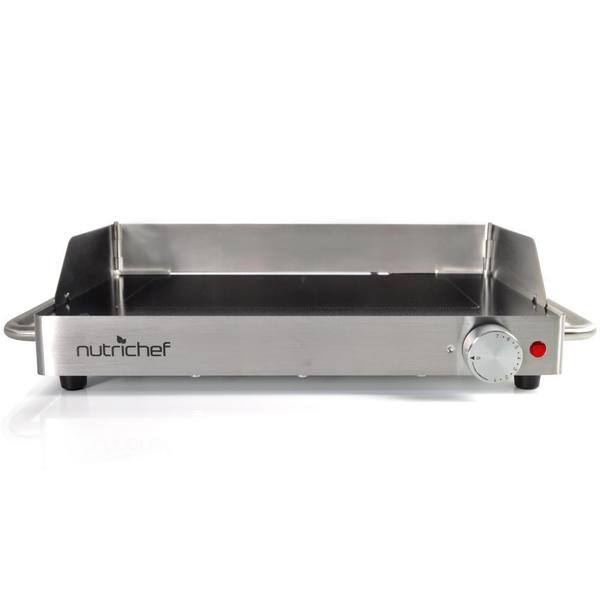 Shop Nutrichef Pkwtrgr35 Portable Electric Cooktop Grill Ceramic