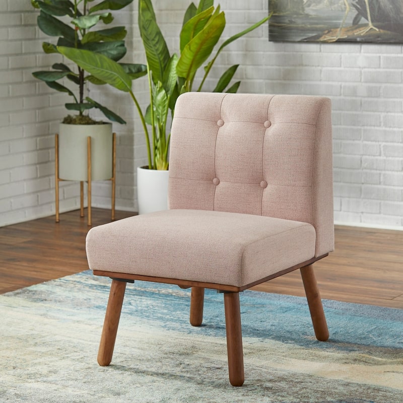 Simple Living Playmate Armless Accent Chair - Pink