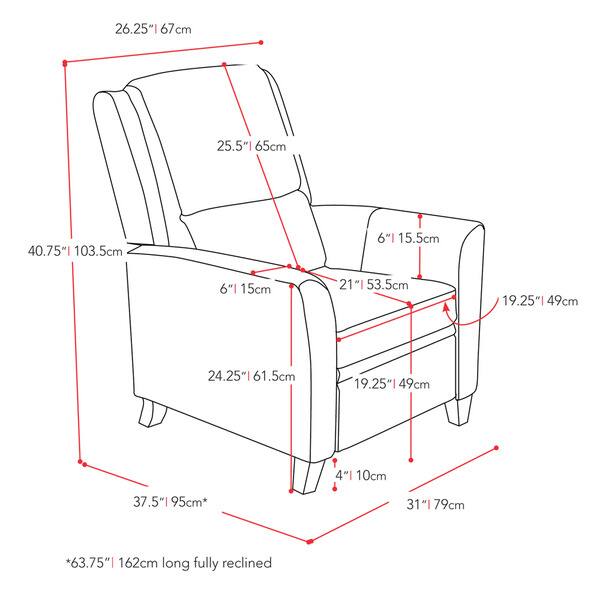 Copper Grove Supetar Bonded Leather Reclining Armchair Overstock